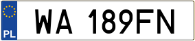 Trailer License Plate